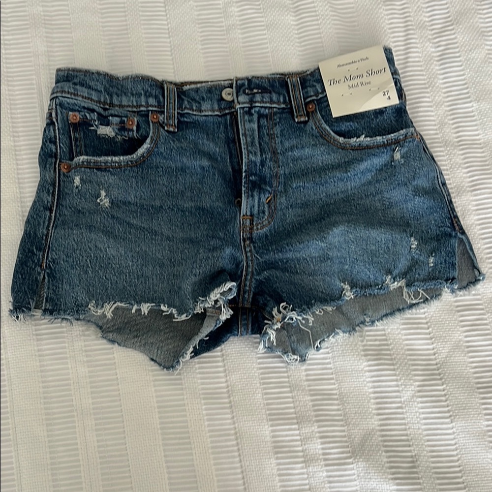 Mid Rise The Mom Shorts